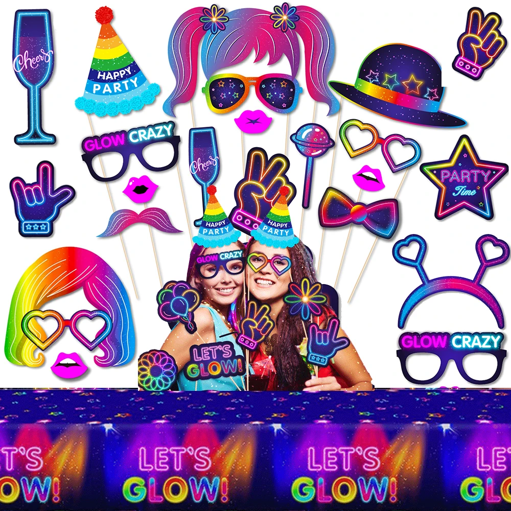 Let'S Party Event Supply - Let Glow 파티 사진 부스 소품,