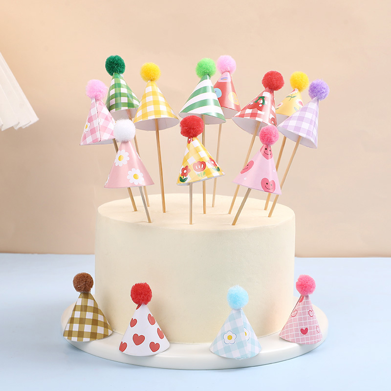 Party Hat Cone - 30개입 미니 파티 모자, 케이크 장식,