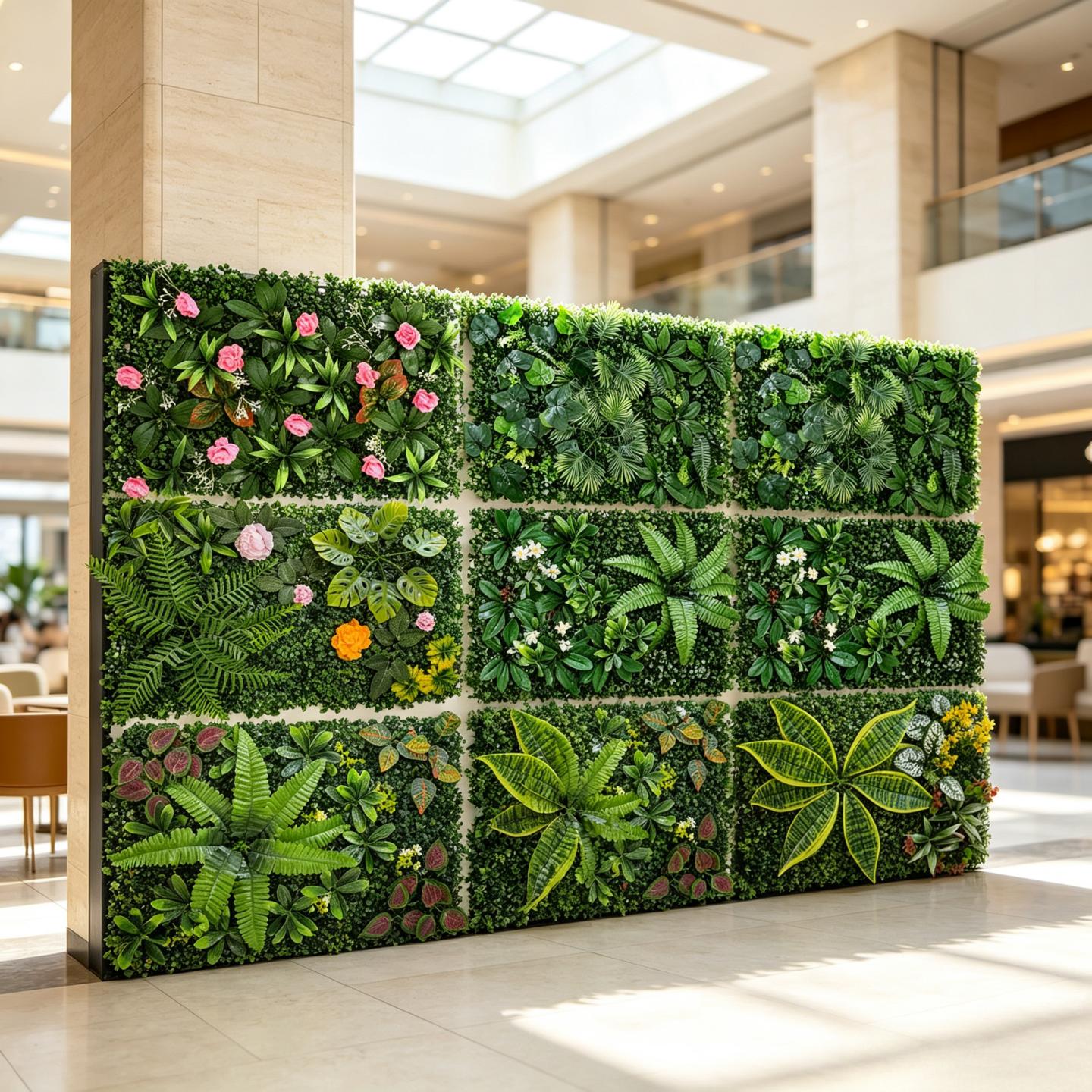 자외선 차단 인조 녹색 벽 패널 40*60cm 인조 고 - Flower Wall Panel 리뷰 및 가격
