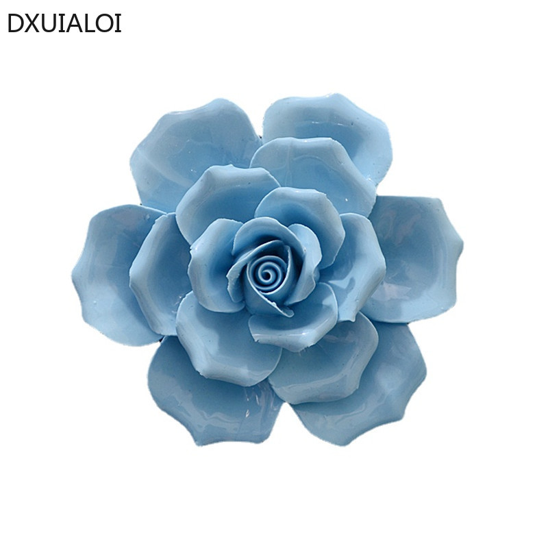벽에 부착하는 세라믹 꽃 모양 벽 스티커 1개, 카멜리 - Flower Wall Panel 리뷰 및 가격
