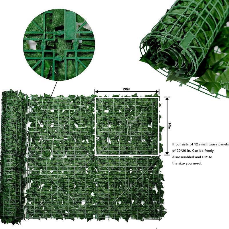 인조 아이비 식물 울타리 패널, 가짜 녹색 프라이버시  - Flower Wall Panel 리뷰 및 가격