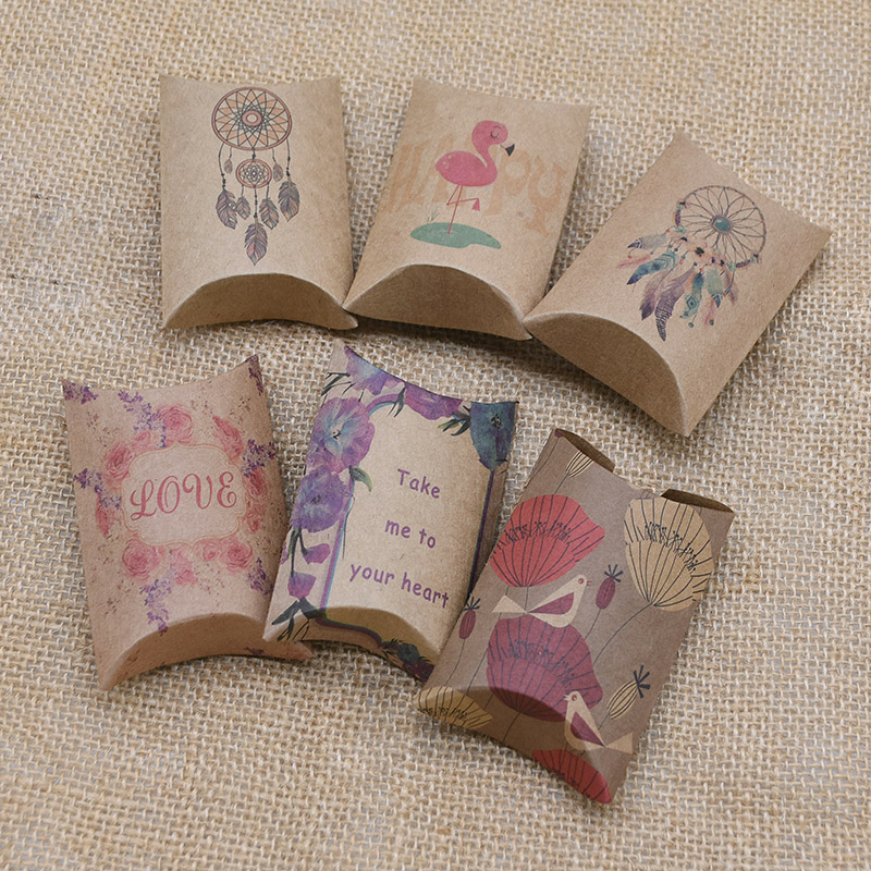 10/20/50pcs 크래프트 종이 상자 베개 모양 사 - Event Party Box 리뷰 및 가격