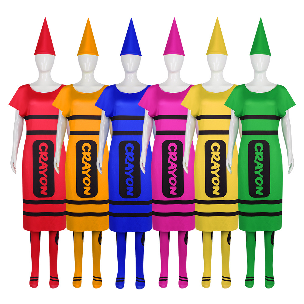 할로윈 여성 크레용 코스프레 의상 풀세트 반팔 드레스  - Party Hat Cone 리뷰 및 가격
