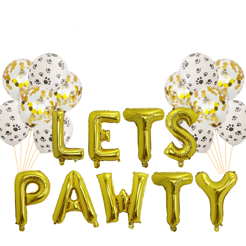 1 세트 애완 동물 강아지 생일 테마 파티 PAWTY  - Let'S Party Event Supply 리뷰 및 가격