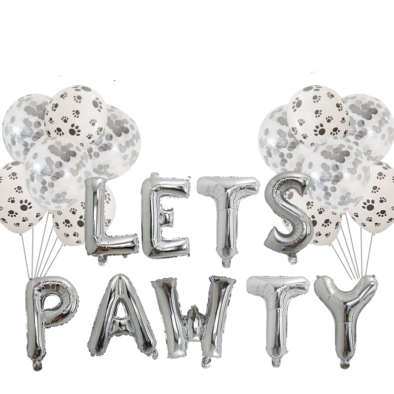 1 세트 애완 동물 강아지 생일 테마 파티 PAWTY  - Let'S Party Event Supply 리뷰 및 가격