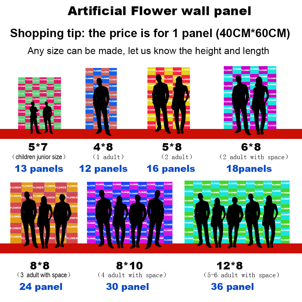 인공 식물 꽃 혼합 잔디 정글 잎 패널 매트, 결혼식용 - Flower Wall Panel 리뷰 및 가격